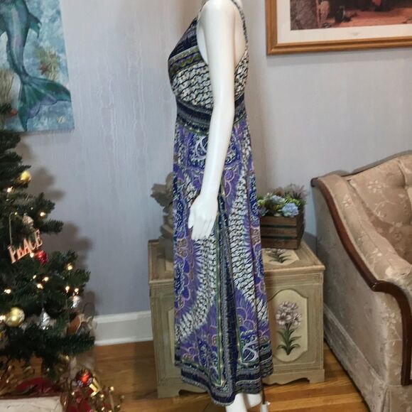 Mandala Peacock Print Maxi Sun Dress S (Please see sizing info in description.) - Picture 3 of 10